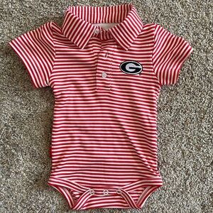 UGA Garb Infant Collared Bodysuit size 0-3 months NWOT